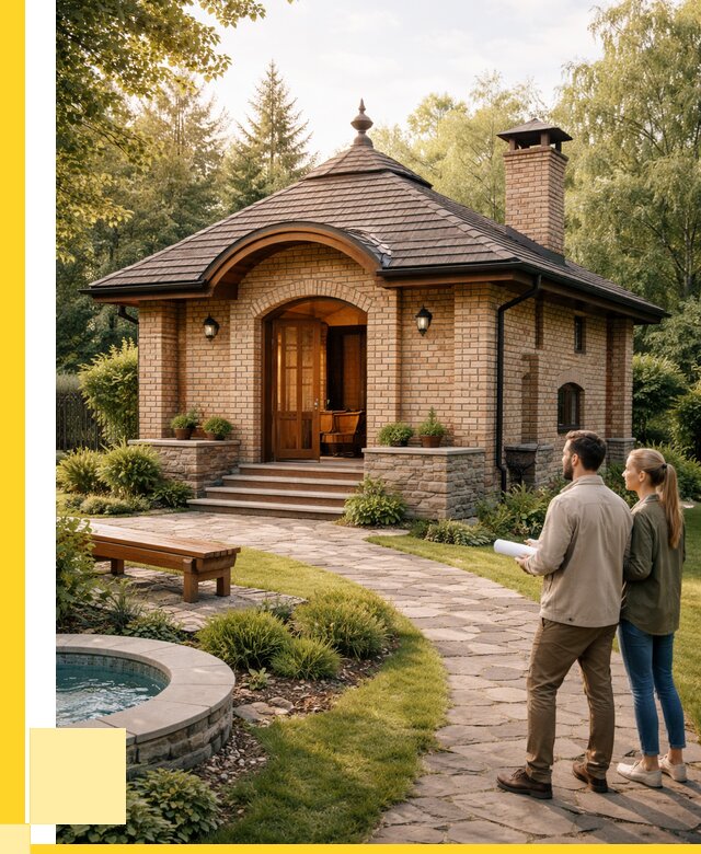 Проект кирпичной бани в Пскове от 30450 р. | ЭриданПск