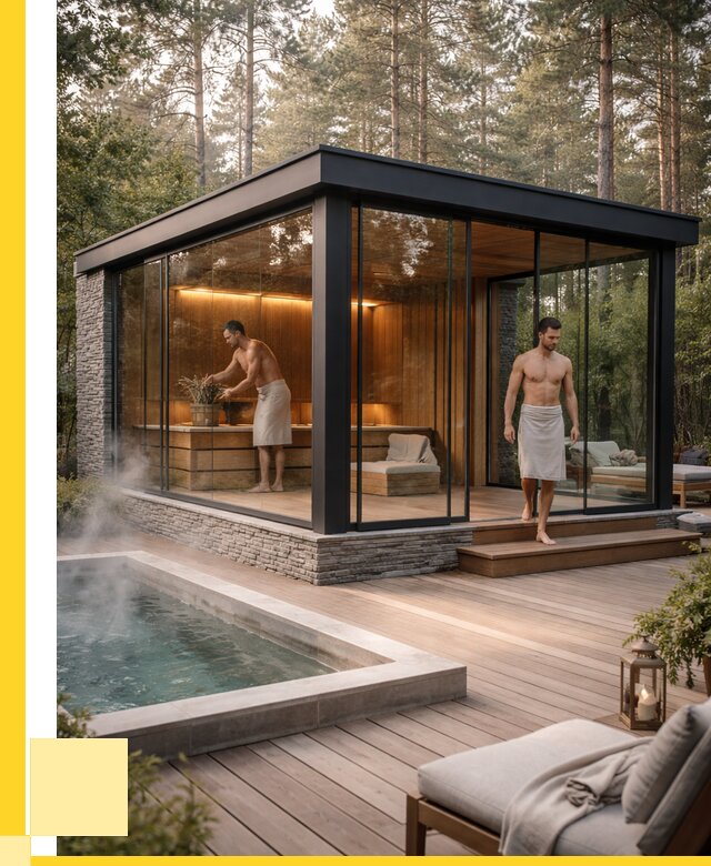 Стеклянные бани и двери в Пскове от 456750 р. | ЭриданПск