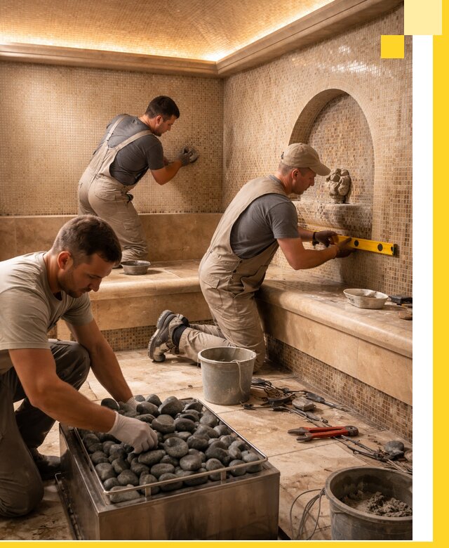 Проектирование и строительство хамама и сауны в Пскове