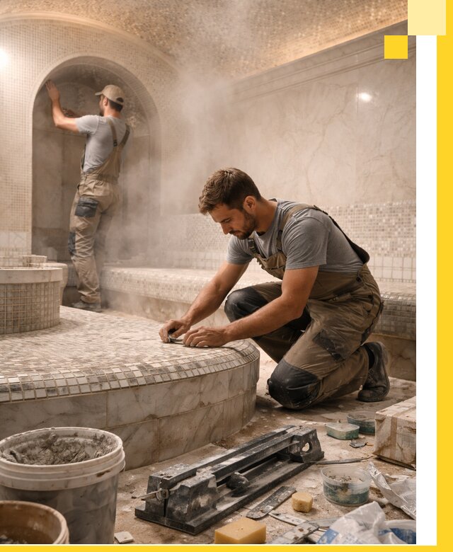 Профессиональный дизайн хамама и SPA под ключ в Пскове