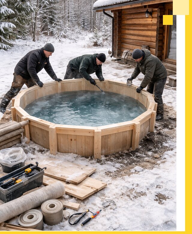 Изготовление и установка ледяных купелей под ключ в Пскове